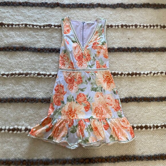 Alice + Olivia Floral Print Mini Dress - Picture 1 of 6